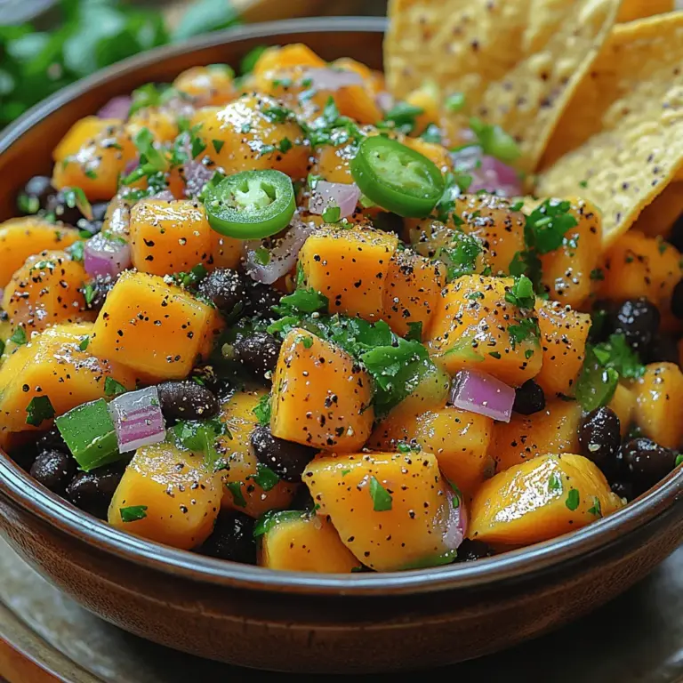 As summer approaches, the call for vibrant, refreshing flavors becomes irresistible. Tropical salsas, in particular, embody the essence of sunny days and outdoor gatherings, bringing a burst of color and taste to any table. Among these delightful concoctions is the Tropical Zest Mango Black Bean Salsa, a unique blend that marries the sweet juiciness of ripe mangoes with the hearty, robust flavor of black beans. This salsa not only dazzles the senses with its striking colors but also offers a tantalizing combination of flavors that can elevate a simple tortilla chip to gourmet status.