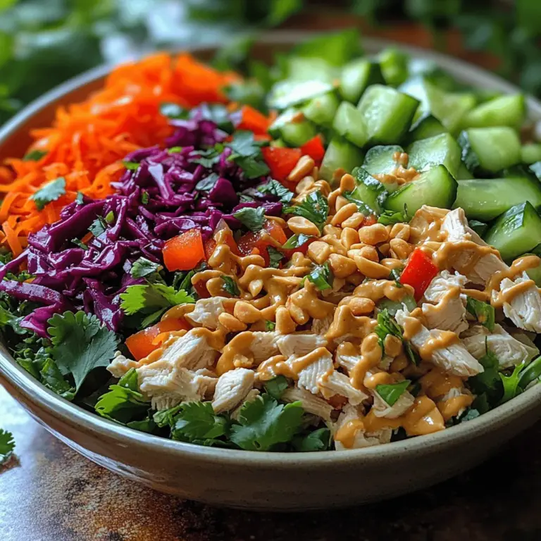 Thai cuisine is celebrated for its vibrant flavors, aromatic ingredients, and harmonious balance of textures. From the bold heat of chili to the fragrant sweetness of coconut, each dish tells a story of tradition and culinary artistry. One standout dish that embodies this spirit is the Zesty Chopped Thai Chicken Salad. This refreshing and nutritious salad is a perfect representation of the Thai culinary ethos, showcasing a medley of colorful vegetables, lean protein, and an irresistible dressing that tantalizes the taste buds.