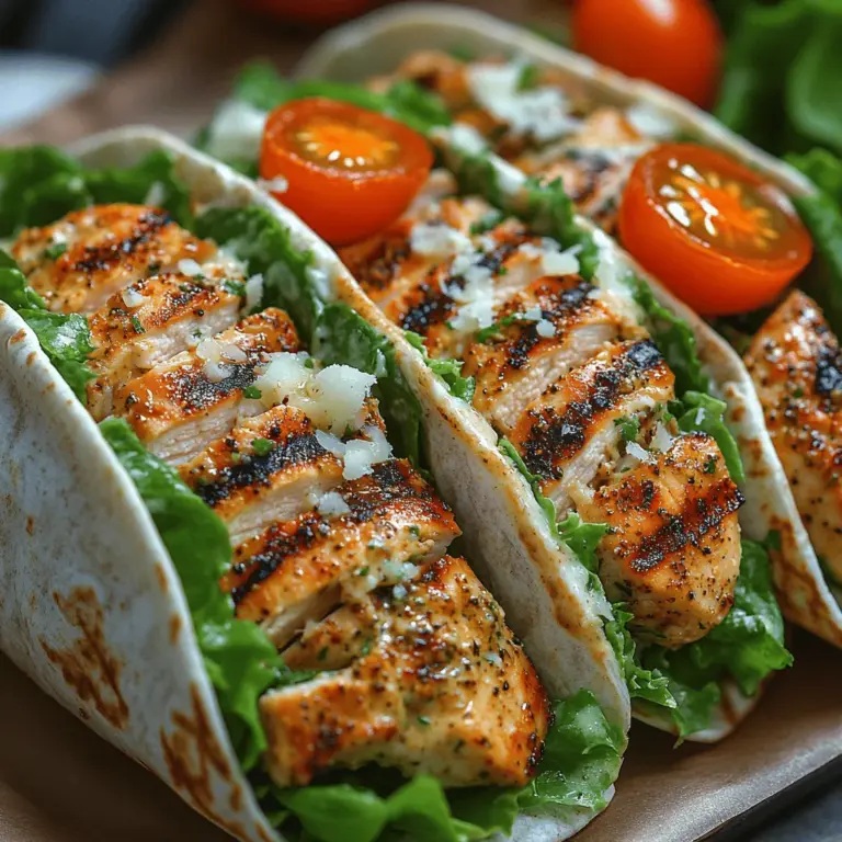 In the ever-evolving world of culinary trends, wraps have emerged as a popular and versatile meal option. They seamlessly combine convenience with flavor, making them the go-to choice for busy individuals and health enthusiasts alike. From quick lunches to hearty dinners, wraps can be tailored to suit any palate or dietary preference. Among the myriad of wrap recipes, the Savory Grilled Chicken Caesar Wrap stands out as a nutritious meal option that delights the senses while keeping health in check.
