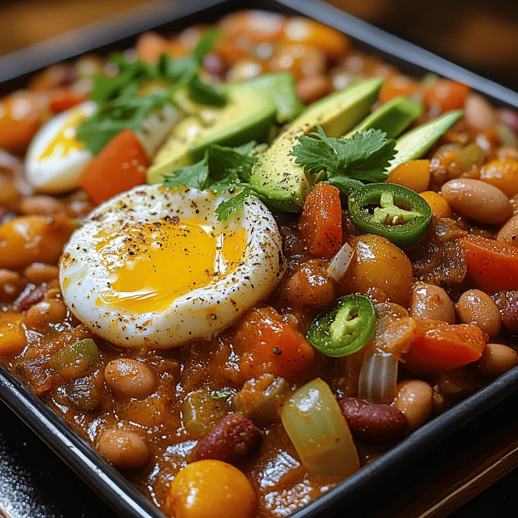 Start your day with a burst of flavor and nutrition with our Breakfast Chili and Eggs recipe. This hearty dish combines the rich, spicy essence of chili with the satisfying comfort of eggs, creating a breakfast that is both delicious and energizing. Breakfast is often touted as the most important meal of the day, and for good reason. A well-rounded morning meal can set the tone for your day, providing you with the necessary fuel to tackle whatever comes your way.