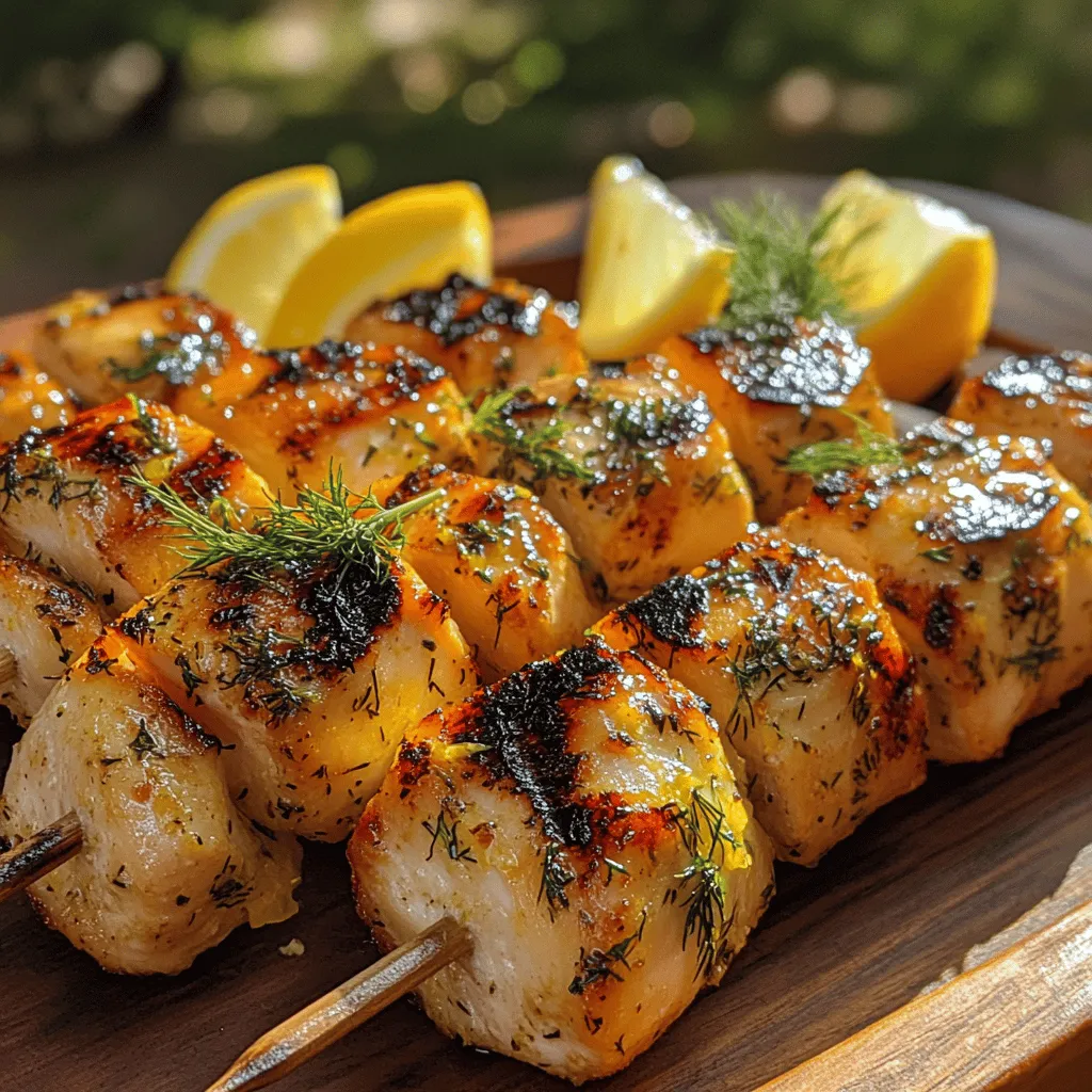 As the sun shines brighter and the days grow longer, summer grilling season emerges as a beloved culinary tradition. Among the various grilling options, chicken skewers stand out for their versatility and ease of preparation. Whether you're hosting a backyard barbecue, enjoying a picnic at the park, or simply looking for a quick weeknight dinner, chicken skewers are an approachable and satisfying choice. Today, we introduce you to a delightful variation: Zesty Lemon Dill Chicken Skewers. This dish is not only refreshing but also packed with bright flavors that perfectly complement the succulent chicken.