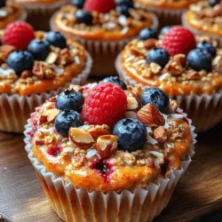 Baked oatmeal has gained popularity as a versatile and wholesome breakfast option. With the ability to serve multiple portions, it’s a practical choice for families or those who like to prepare meals in advance. The concept is simple: mix together oats, liquid, and your favorite add-ins, then bake them into portable cups or bars. This flexibility allows for endless variations, making it easy to adapt the recipe to fit your taste preferences or dietary needs.