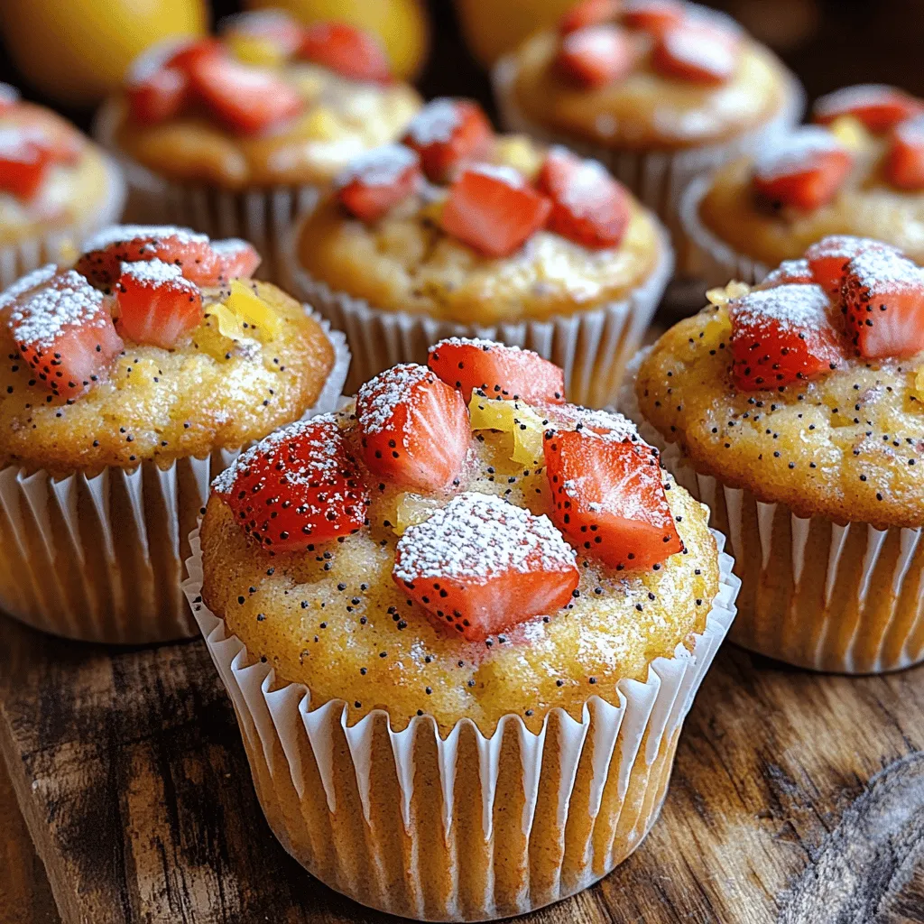 Baking is more than just a culinary task; it's an art form that brings joy to both the baker and those who savor the final creation. Among the many delightful baked goods, muffins hold a special place in our hearts. They are incredibly versatile—perfect for breakfast, an afternoon snack, or even a light dessert. Today, we're diving into a recipe that encapsulates the essence of spring and summer in every bite: Sweet & Zesty Strawberry Lemon Poppy Seed Muffins.