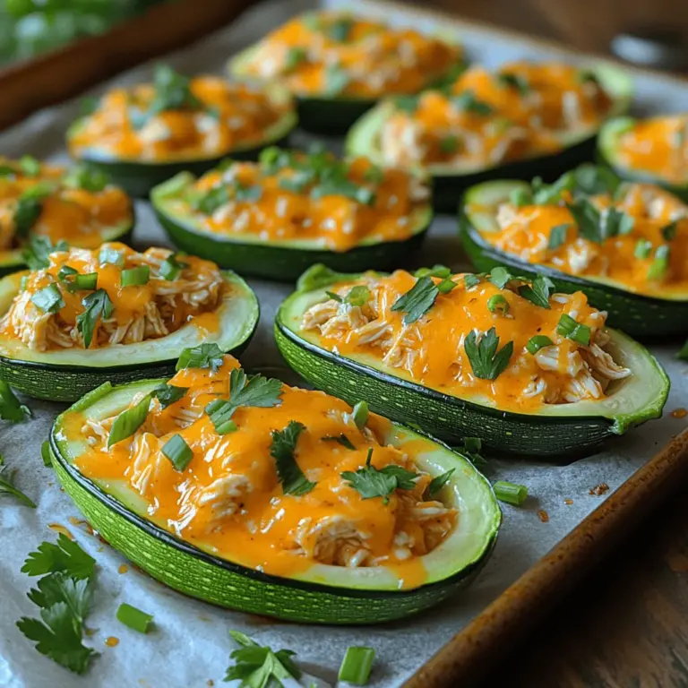 If you're on the hunt for a dish that marries bold flavors with a health-conscious twist, look no further than Spicy Buffalo Chicken Zucchini Boats. This innovative recipe presents a delightful alternative to traditional buffalo chicken dishes, offering a satisfying combination of spice and creaminess, all nestled in a nutritious zucchini vessel. As more people gravitate toward healthier eating habits, zucchini has emerged as a versatile base for a variety of fillings, making it an excellent choice for those seeking to lighten their meals without sacrificing taste.