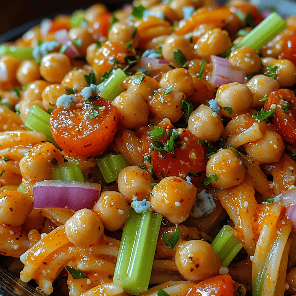 Pasta salads have long held a cherished place in the culinary landscape, celebrated for their versatility and ease of preparation. From picnics to potlucks, these delightful dishes can be tailored to suit any palate or dietary need. They serve as an excellent base for showcasing flavors, textures, and seasonal ingredients. Among the numerous variations, one stands out for its unique blend of spicy, savory, and hearty elements: the Buffalo Chickpea Pasta Salad.
