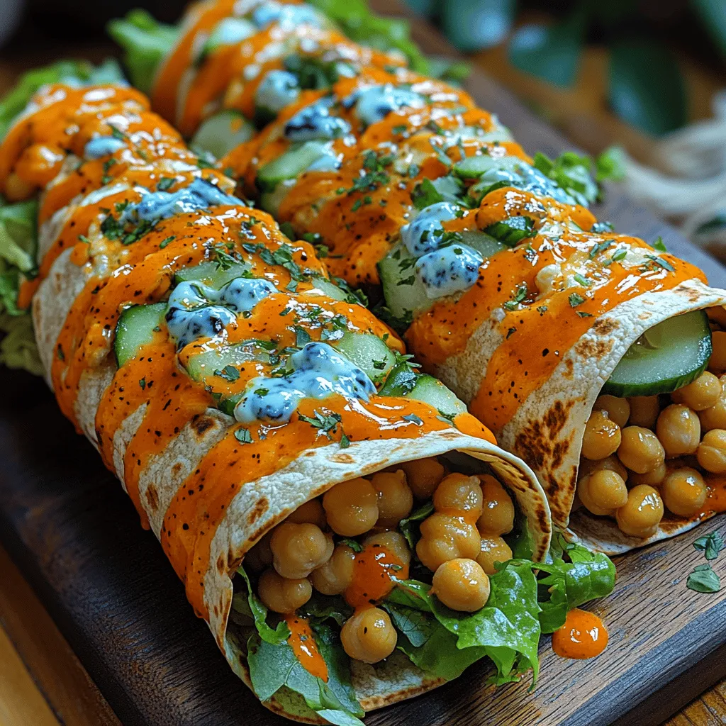 In the realm of quick and flavorful meals, Spicy Buffalo Chickpea Wraps stand out as a perfect blend of taste, nutrition, and convenience. Whether you're a busy professional, a student, or just someone who enjoys a hearty meal without spending hours in the kitchen, these wraps are an ideal choice. They not only cater to the palate with their zesty Buffalo flavor but also provide a satisfying vegan option that is rich in protein and fiber. Chickpeas, the star ingredient of this recipe, are not just packed with nutrients; they also serve as a versatile base that can absorb and enhance a variety of flavors. This article will guide you through the step-by-step process of creating these delicious wraps while highlighting the benefits of chickpeas and the versatility of the ingredients involved.