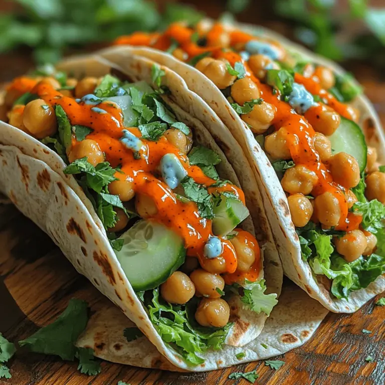 In the realm of quick and flavorful meals, Spicy Buffalo Chickpea Wraps stand out as a perfect blend of taste, nutrition, and convenience. Whether you're a busy professional, a student, or just someone who enjoys a hearty meal without spending hours in the kitchen, these wraps are an ideal choice. They not only cater to the palate with their zesty Buffalo flavor but also provide a satisfying vegan option that is rich in protein and fiber. Chickpeas, the star ingredient of this recipe, are not just packed with nutrients; they also serve as a versatile base that can absorb and enhance a variety of flavors. This article will guide you through the step-by-step process of creating these delicious wraps while highlighting the benefits of chickpeas and the versatility of the ingredients involved.