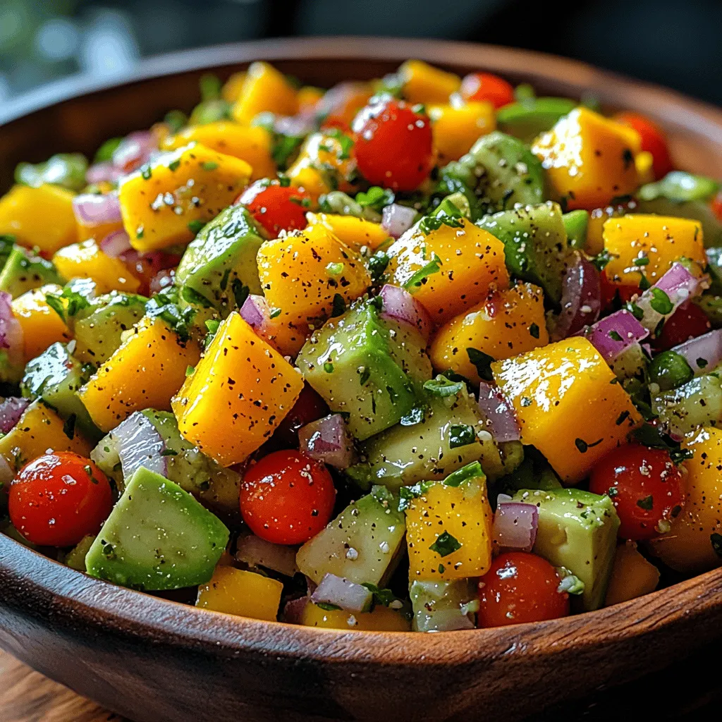 As the warm sun begins to beckon, there’s nothing quite like a refreshing salad to celebrate the vibrant flavors of summer. Our Tropical Avocado Mango Salad is a stunning dish that not only pleases the eye but also delights the palate with its harmonious blend of textures and flavors. This salad is perfect for a light meal on a hot day or as a colorful side dish at your next barbecue or gathering.