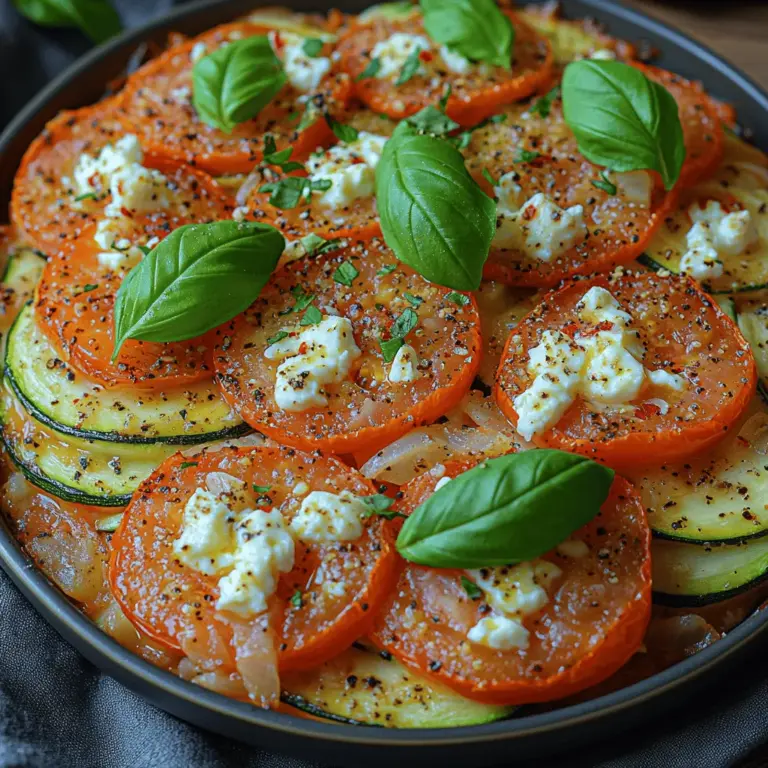 If you're looking for a vibrant and delicious dish that celebrates the flavors of summer, look no further than the Zesty Zucchini Tomato Feta Bake. This dish is a beautiful medley of fresh vegetables, tangy feta cheese, and aromatic herbs, making it a delightful addition to any meal. Whether you're preparing a family dinner, hosting a gathering, or simply seeking a nutritious option for meal prep, this bake is sure to impress.