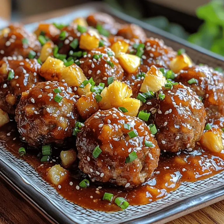 To truly appreciate the Tropical Tango Pineapple BBQ Meatballs, it’s essential to understand the key ingredients that contribute to their vibrant flavors and textures. This recipe is a harmonious blend of various components, each playing a vital role in the final dish.