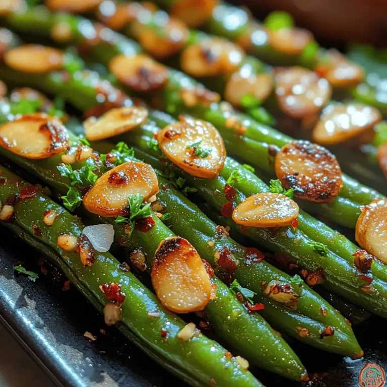 Crunchy Green Beans Delight with Almonds is a vibrant and healthy side dish that brings a delightful combination of flavors and textures to your dining table. Whether you are preparing a family meal, hosting a dinner party, or looking for a quick weeknight side, this recipe is sure to impress. The star of this dish, fresh green beans, pairs beautifully with the rich, nutty flavor of almonds, creating a harmonious balance that elevates your meal.