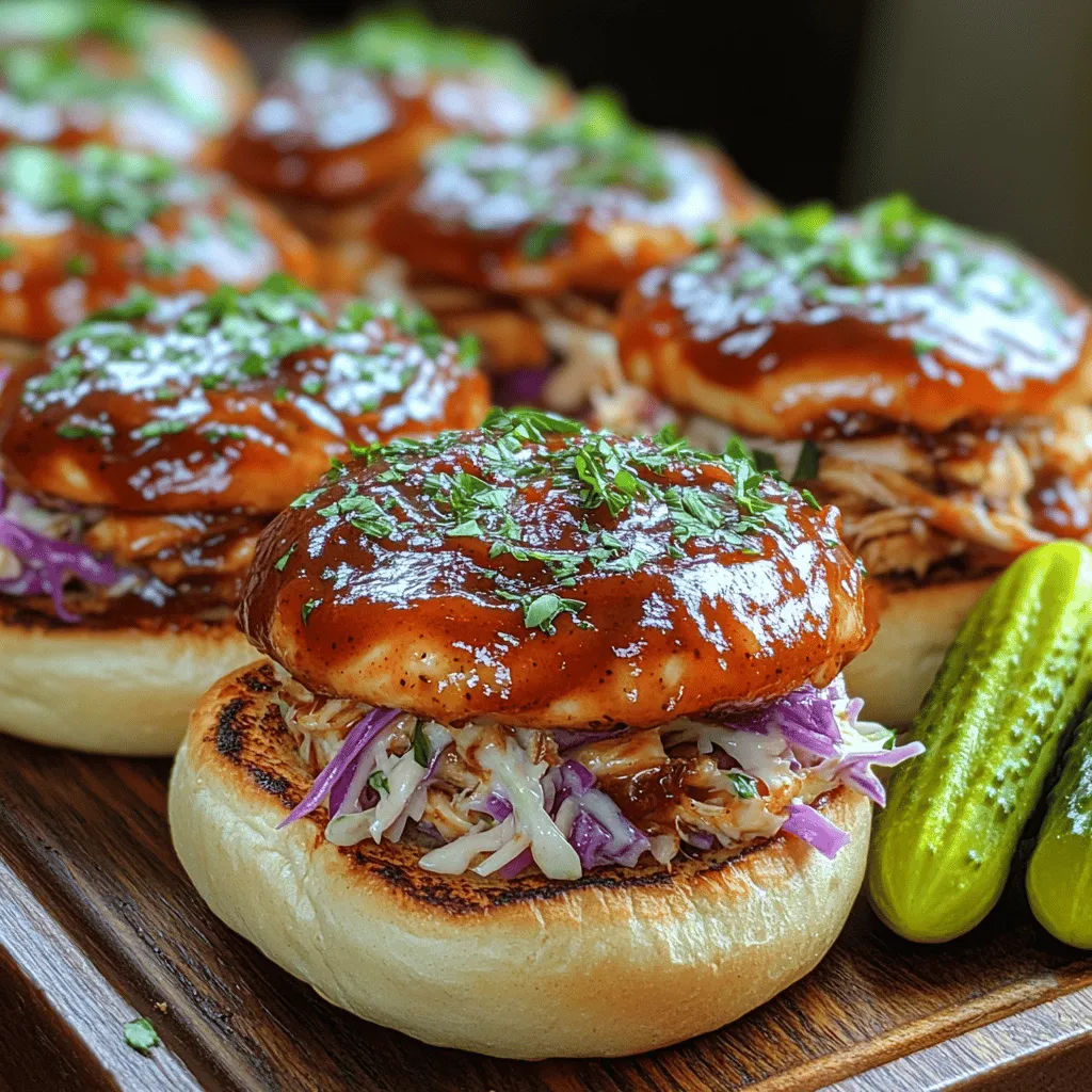 Are you searching for a crowd-pleasing dish that marries convenience with mouthwatering flavors? Look no further than Sweet & Smoky Slow Cooker BBQ Chicken Sliders. This delectable recipe is perfect for any occasion, whether you’re hosting a backyard barbecue, enjoying a casual family dinner, or gearing up for a game day feast. The beauty of these sliders lies in their simplicity and the way slow cooking enhances the flavors, allowing the chicken to absorb the rich, smoky BBQ sauce while remaining tender and juicy.