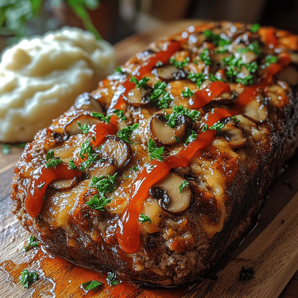 Meatloaf is often considered a quintessential comfort food, a dish that evokes nostalgia for many home cooks. With its humble origins, this classic dish has undergone various transformations over the years, adapting to the tastes and preferences of modern cuisine. One such delightful variation is the Savory Mushroom Swiss Cheese Meatloaf. This recipe elevates the traditional meatloaf with the addition of earthy mushrooms and creamy Swiss cheese, creating a flavorful experience that is both hearty and satisfying.