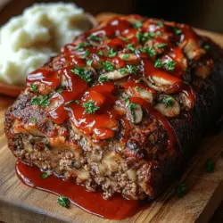 Meatloaf is often considered a quintessential comfort food, a dish that evokes nostalgia for many home cooks. With its humble origins, this classic dish has undergone various transformations over the years, adapting to the tastes and preferences of modern cuisine. One such delightful variation is the Savory Mushroom Swiss Cheese Meatloaf. This recipe elevates the traditional meatloaf with the addition of earthy mushrooms and creamy Swiss cheese, creating a flavorful experience that is both hearty and satisfying.