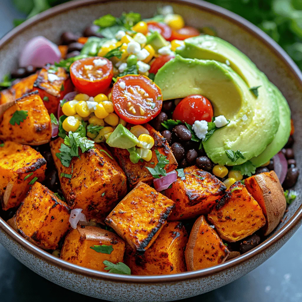 In a world where healthy eating can sometimes feel like a chore, the Sweet & Spicy Tex-Mex Sweet Potato Bowls emerge as a delightful solution that marries flavor and nutrition. This dish is not only visually appealing with its vibrant colors but also offers a harmonious blend of sweet and spicy flavors that dance on the palate. The star of the show, the sweet potato, brings a natural sweetness that perfectly complements the heat from a medley of spices, creating a satisfying meal that can be enjoyed at any time of the day.