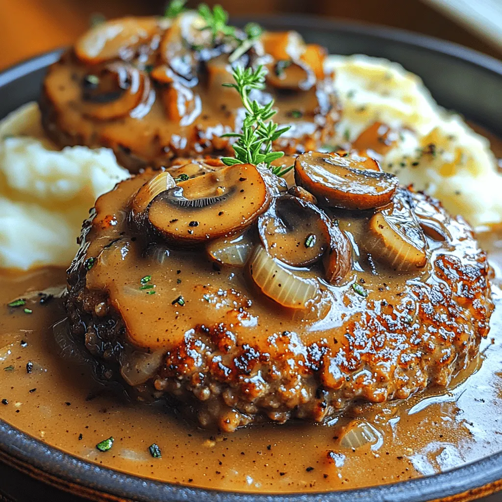 Salisbury steak is a beloved classic that embodies the essence of comfort food. Originating in the United States in the mid-19th century, this dish has warmed the hearts and stomachs of families for generations. With its delicious, savory flavors and satisfying textures, it’s no wonder that Salisbury steak remains a staple on dinner tables across the country. The best part? Making it from scratch at home allows you to control the ingredients and flavors, ensuring a wholesome meal that is both nutritious and delicious.