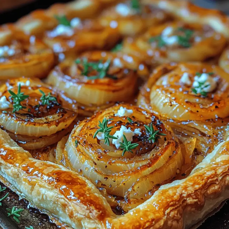 At the foundation of our Caramelized Onion and Goat Cheese Delight lies puff pastry, a versatile and essential element in many culinary creations. The magic of puff pastry lies in its flaky texture, which results from multiple layers of dough and butter rolled and folded together. This process creates a light and airy base that not only provides a satisfying crunch but also serves as an excellent canvas for flavorful toppings.