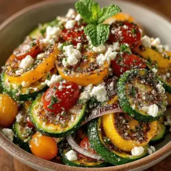 When it comes to light and refreshing dishes, Zucchini Ribbons with Citrus Mint Dressing stands out as a vibrant and appealing option. This recipe not only showcases the versatile nature of zucchini and yellow squash but also highlights the interplay of fresh ingredients that come together to create a delightful culinary experience. With its bright flavors and colorful presentation, this dish is perfect for those seeking a healthy meal or a lively side that can complement a variety of main courses.