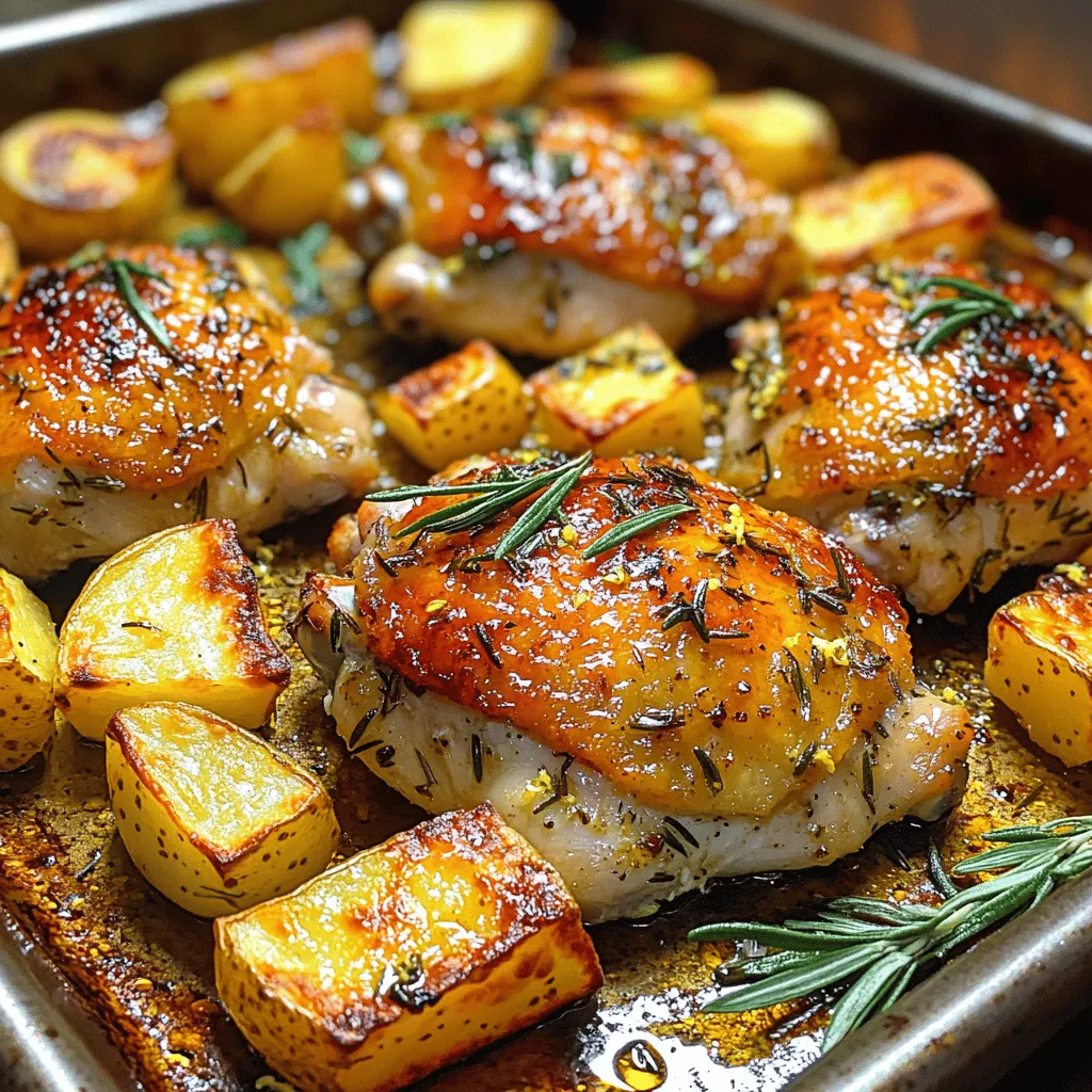 Zesty Lemon Rosemary Chicken & Potato Delight is a culinary masterpiece that distills the essence of comfort food into a single, harmonious dish. This vibrant recipe marries the bright acidity of fresh lemons with the earthy depth of rosemary, creating a flavor profile that is both refreshing and comforting. The appeal of this dish lies not only in its robust taste but also in its practicality as a one-pan meal. For busy weeknights, when time is of the essence, or for those leisurely weekend dinners with family and friends, this recipe is a perfect solution.