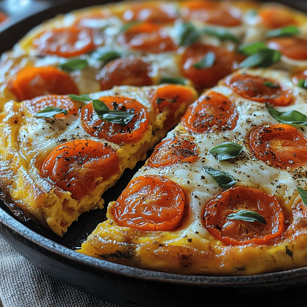 Frittatas have become a beloved staple in kitchens around the world, celebrated for their versatility and nutritional benefits. Originating from Italy, this dish is essentially an open-faced omelet that can be customized with various ingredients to suit any palate. The Fresh Tomato Basil Frittata stands out as a particularly inviting option, showcasing the vibrant flavors of fresh tomatoes and fragrant basil. It not only highlights seasonal ingredients but also offers a quick and easy preparation method, making it an ideal choice for breakfast, brunch, or even a light dinner. This dish appeals to a wide range of audiences, from busy families looking for a nutritious meal to health-conscious individuals seeking a satisfying yet simple option.