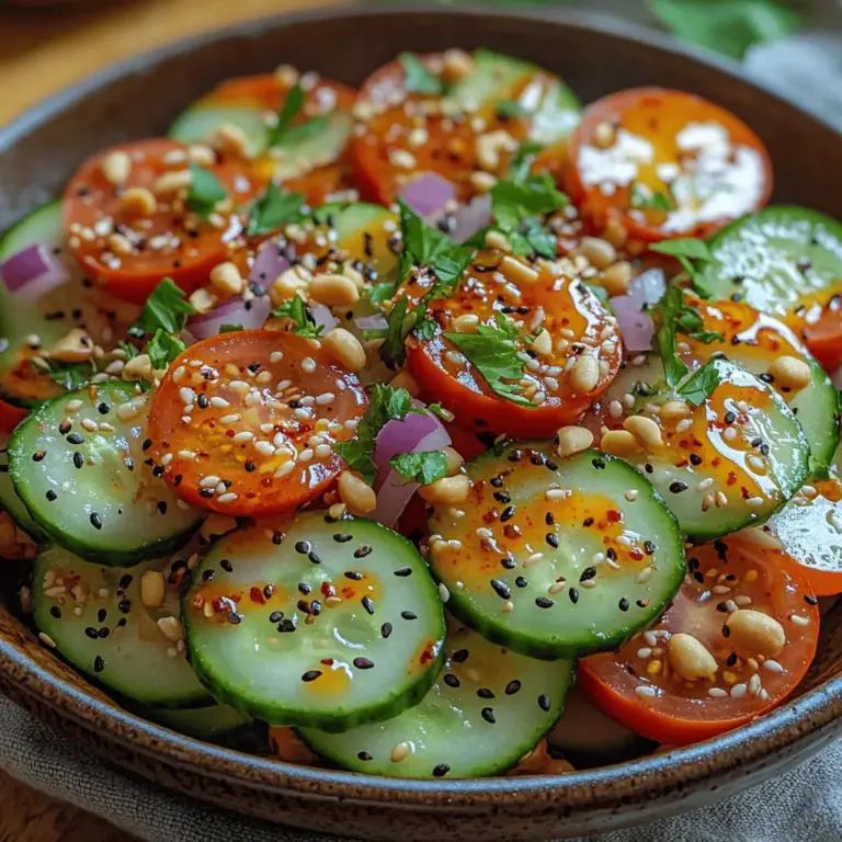 When the heat of summer settles in, there's nothing quite as refreshing as a vibrant salad that tantalizes the taste buds. The Spicy Crunchy Cucumber Salad is a perfect dish that embodies this essence, offering a delightful combination of freshness, crunch, and just the right amount of spice. This salad is more than just a side dish; it’s a celebration of seasonal ingredients that makes every bite a joy.