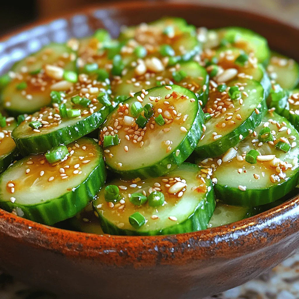 Crunchy Sesame Garlic Cucumber Salad: The Perfect Refreshing Dish