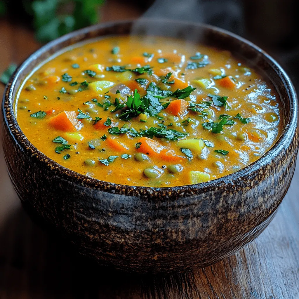 Golden Glow Spiced Turmeric Lentil Soup