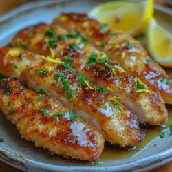 Zesty Crispy Lemon Chicken Cutlets