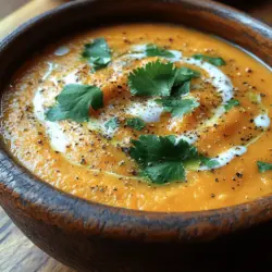 Creamy Carrot Ginger Bliss Soup