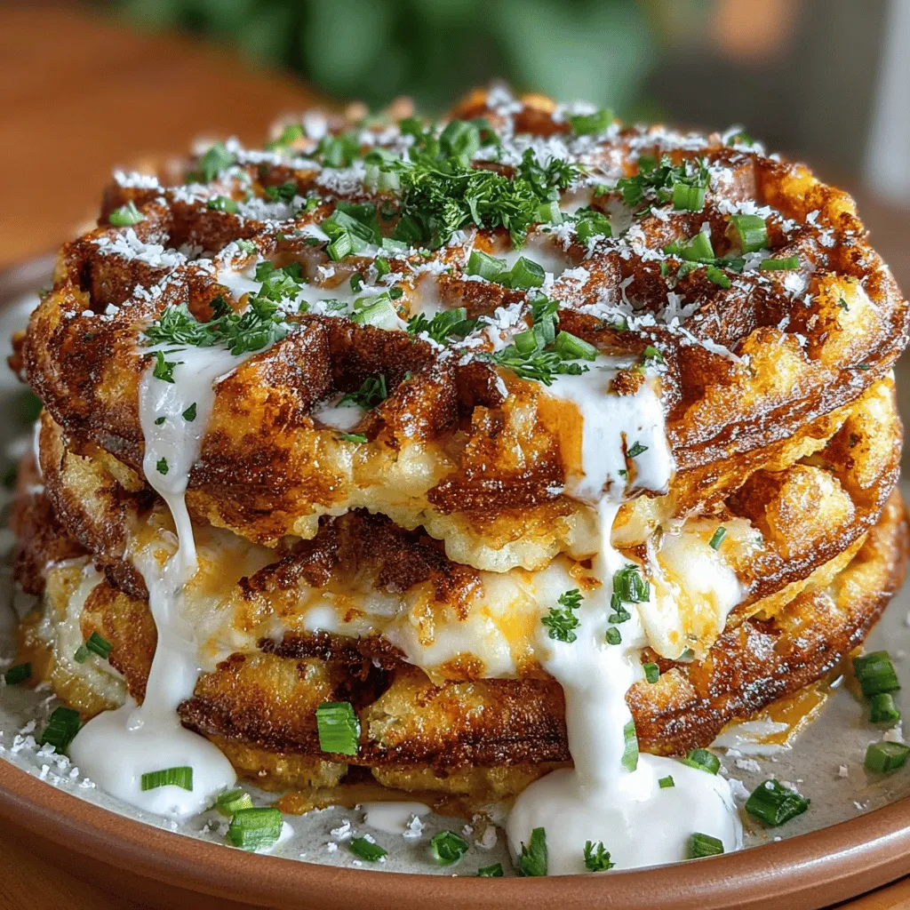 The Smashed Potato Parmesan Waffle Bake is an innovative dish that seamlessly merges the beloved flavors of creamy mashed potatoes with the crispy texture of waffles. This exciting recipe takes a comfort food classic and transforms it into a fun, sharable meal, making it perfect for family gatherings or a cozy dinner at home. Imagine the satisfaction of taking a bite of fluffy, cheesy potato goodness, all while enjoying the delightful crunch of a waffle exterior. With its rich combination of cheeses, aromatic herbs, and spices, this dish is not only delicious but also easy to prepare. In this article, we will explore the essential ingredients, detailed cooking process, and some intriguing facts about this unique recipe.