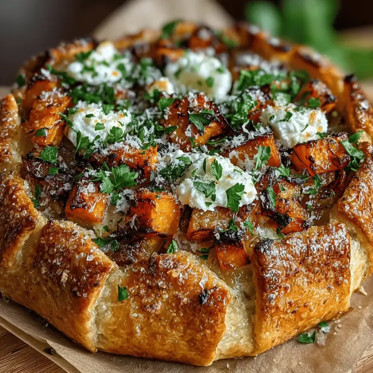 As the leaves turn golden and the air becomes crisp, the culinary world welcomes the bounty of fall harvests. Among the seasonal delights, the golden butternut squash and goat cheese galette stands out as an emblem of autumn's warmth and richness. This rustic, free-form tart not only showcases the sweet, nutty flavor of roasted butternut squash but also combines the tangy creaminess of goat cheese, enriched with the aromatic essence of thyme and caramelized onions. Each bite offers a perfect harmony of textures and tastes, making it an ideal dish for cozy family gatherings or elegant dinner parties.