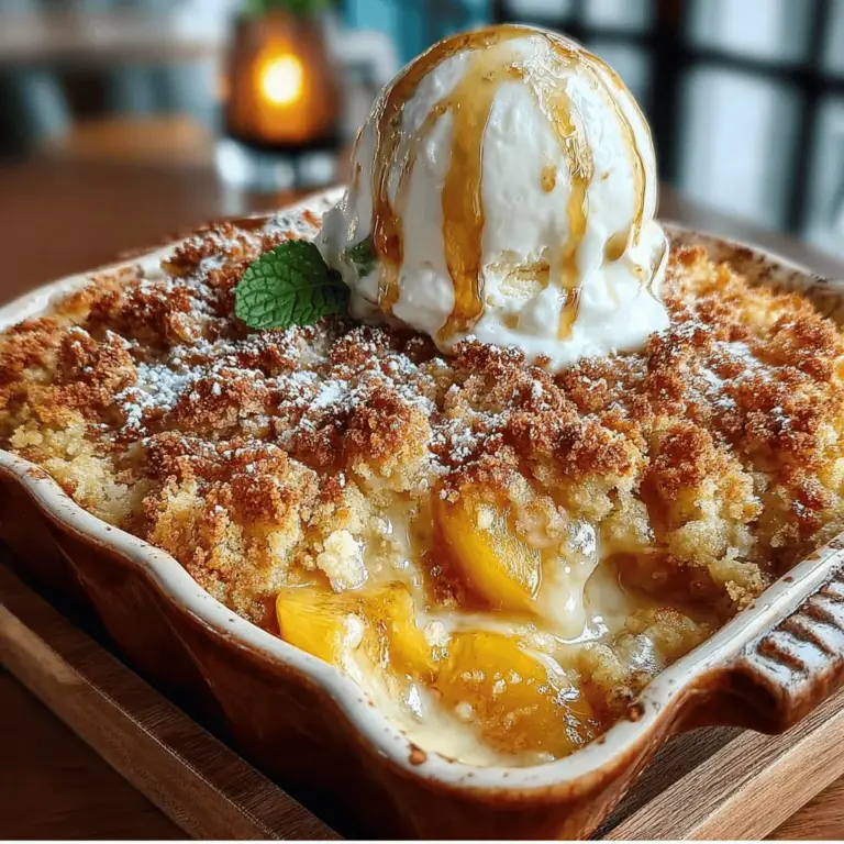 Welcome to the sweet and comforting world of desserts, where flavors come together to create unforgettable experiences. Among these delightful creations, the Heavenly Peach Cobbler Delight stands out as a timeless classic. This dessert combines the lusciousness of fresh, ripe peaches with a tender, buttery crust, resulting in a warm and inviting treat that is perfect for any occasion. Whether you are hosting a family gathering, celebrating a special milestone, or simply indulging in a cozy night at home, this recipe promises to satisfy your sweet tooth and leave everyone wanting more.