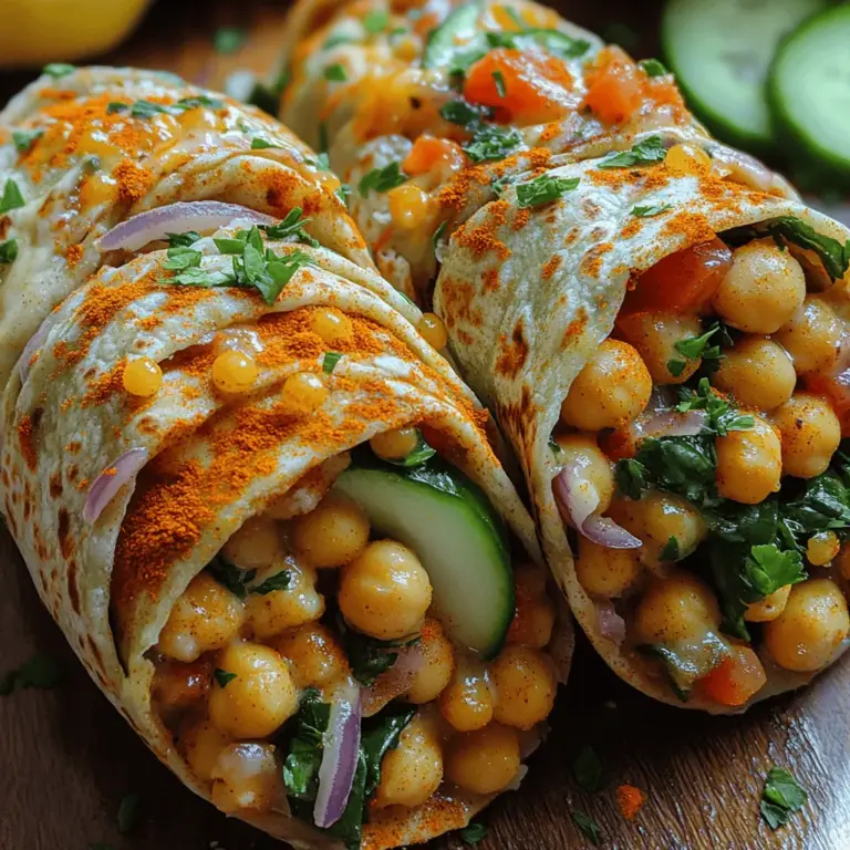 In recent years, the culinary landscape has witnessed a remarkable shift towards plant-based meals. As more people embrace healthier lifestyles and seek sustainable food options, the demand for innovative, nutritious, and flavorful plant-based recipes has surged. Among the myriad of options available, Golden Spiced Chickpea Wraps stand out as a delightful choice that caters to both taste and health. This recipe is not only packed with flavor but also brimming with nutrients, making it an ideal meal for anyone looking to incorporate more plant-based foods into their diet.