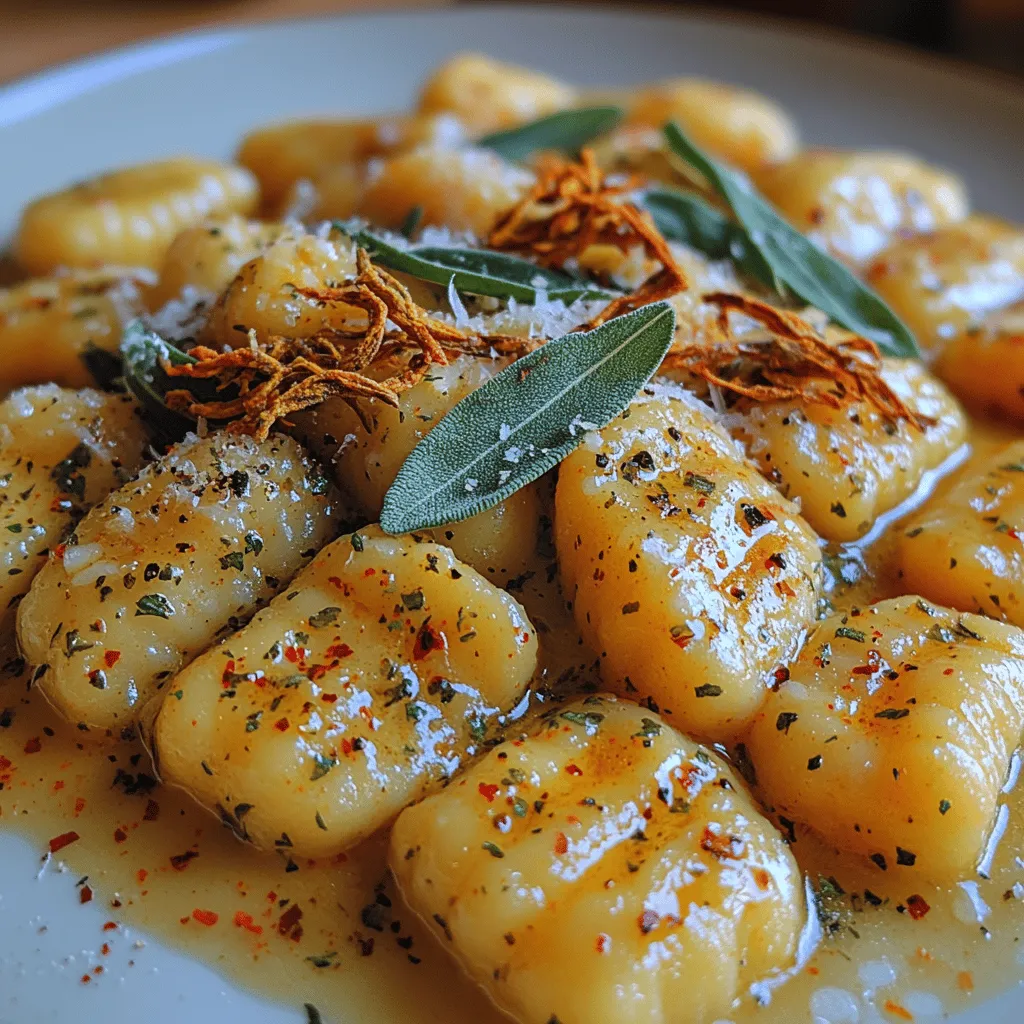 As the leaves turn golden and the air gets crisper, the season of comfort foods arrives, and with it, the delightful aroma of autumn-inspired dishes fills our kitchens. One such dish that encapsulates the essence of fall is Buttery Sage Pumpkin Gnocchi. This recipe draws inspiration from traditional Italian cooking, where gnocchi has been a beloved staple for centuries. The soft, pillowy dumplings made from pumpkin are not only a celebration of seasonal ingredients but also a tribute to the rich culinary traditions that emphasize simplicity and flavor.