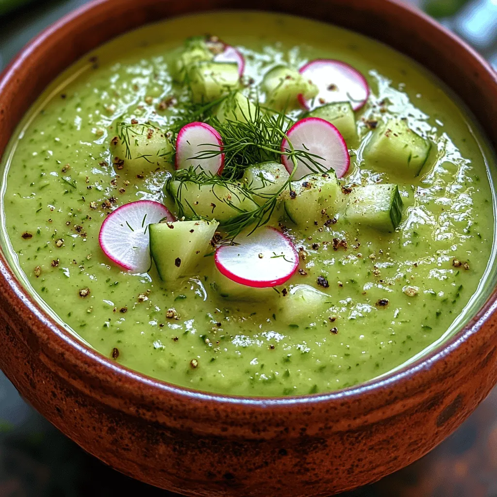As the warm embrace of summer approaches, so does the craving for light, refreshing meals that offer both flavor and nourishment. One such dish that perfectly encapsulates this seasonal delight is the Creamy Cucumber Avocado Chill. This vibrant and creamy soup not only tantalizes the taste buds but also provides a wealth of health benefits, making it an ideal summer dish for both casual gatherings and sophisticated dinner parties.