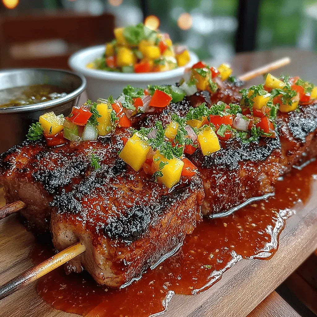 When the heat of summer descends, our culinary cravings often shift toward vibrant, tropical-inspired dishes that not only refresh the palate but also spark joy and excitement during meals. Tropical flavors evoke the essence of sun-soaked beaches and lush landscapes, making them immensely appealing for gatherings and family dinners. Among the myriad of options, Tropical Tuna Skewers with Zesty Mango Salsa stand out as an ideal choice, combining the rich, succulent taste of sushi-grade tuna with the lively zing of fresh mango salsa. This dish captures the spirit of summer, inviting everyone to relish the flavors of the season.