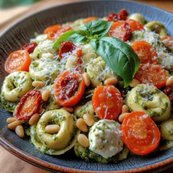 Creamy Pesto Tortellini Salad: Flavor Enhancements, Serving Suggestions, and Nutritional Information