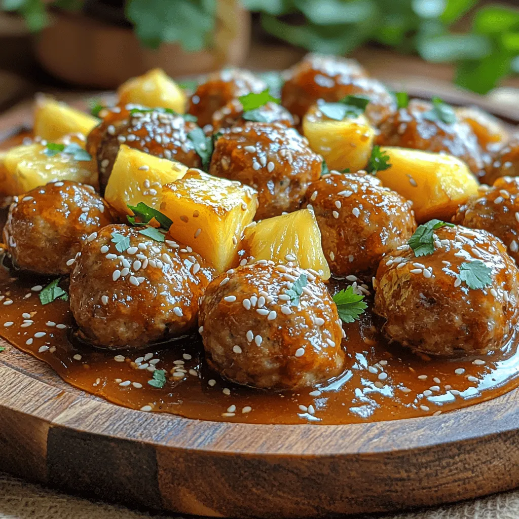 Sweet & Savory Pineapple Teriyaki Meatballs: A Flavorful Fusion