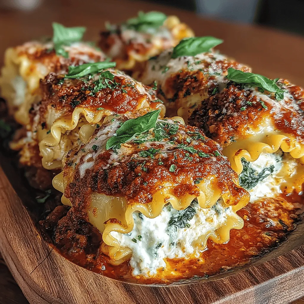 Lasagna has long been a staple of hearty family meals, celebrated for its rich flavors and comforting layers. However, as culinary trends evolve, so too does the way we prepare and enjoy this beloved dish. Enter Roasted Garlic & Spinach Ricotta Lasagna Rolls—a delightful twist on traditional lasagna that not only elevates your dinner table but also makes for easier serving and portion control. This recipe features the tantalizing combination of roasted garlic and fresh spinach enveloped in tender lasagna noodles, all smothered in a delectable marinara sauce.