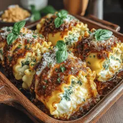 Lasagna has long been a staple of hearty family meals, celebrated for its rich flavors and comforting layers. However, as culinary trends evolve, so too does the way we prepare and enjoy this beloved dish. Enter Roasted Garlic & Spinach Ricotta Lasagna Rolls—a delightful twist on traditional lasagna that not only elevates your dinner table but also makes for easier serving and portion control. This recipe features the tantalizing combination of roasted garlic and fresh spinach enveloped in tender lasagna noodles, all smothered in a delectable marinara sauce.