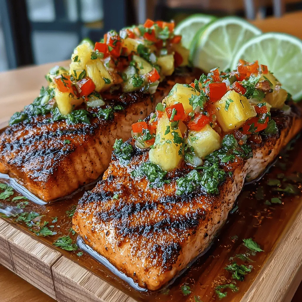 As the warmer months approach, the allure of outdoor cooking and fresh, vibrant flavors becomes irresistible. One dish that perfectly embodies the essence of summer is Tropical Grilled Salmon with Pineapple Salsa. This delightful recipe marries the rich, buttery taste of salmon with a zesty, refreshing pineapple salsa, making it not only a feast for the eyes but also a celebration for the palate. Whether you're hosting a backyard barbecue or looking for a light weeknight dinner, this dish is sure to impress family and friends alike.