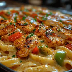 Spicy Creamy Cajun Chicken Pasta Delight