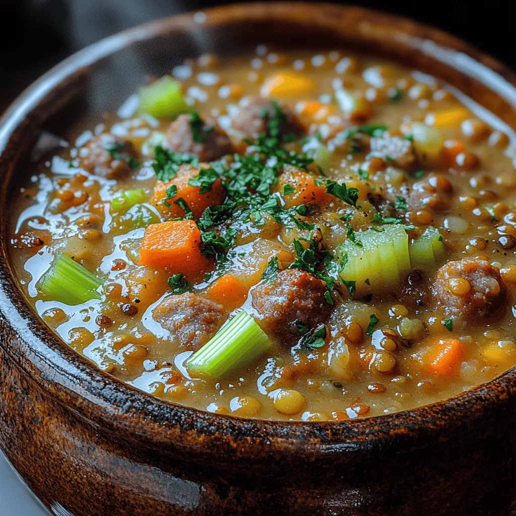 In recent years, lentil-based dishes have surged in popularity, captivating the attention of home cooks and food enthusiasts alike. This trend can be attributed to the increasing awareness of health and wellness, as well as the desire for versatile, plant-forward meals that don't compromise on flavor. Lentils, with their rich texture and ability to absorb a variety of flavors, make an excellent base for a multitude of recipes. One such recipe that stands out is Savory Lentil & Sausage Stew, a nourishing and hearty dish that is perfect for cold days or family gatherings.