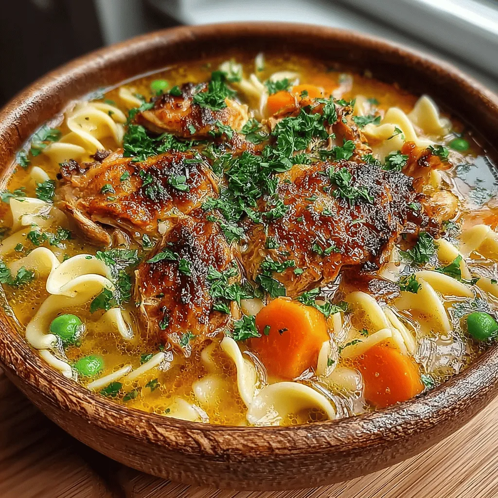 In the world of comfort foods, few dishes are as universally cherished as chicken noodle soup. This beloved staple, often found simmering on the stovetops of countless households, is synonymous with warmth, nourishment, and care. Whether it’s a chilly winter evening or a day when you feel under the weather, a steaming bowl of chicken noodle soup has the remarkable ability to soothe both body and soul. Its rich, savory flavors, combined with the delicate texture of noodles and tender pieces of chicken, make it a timeless favorite across generations.