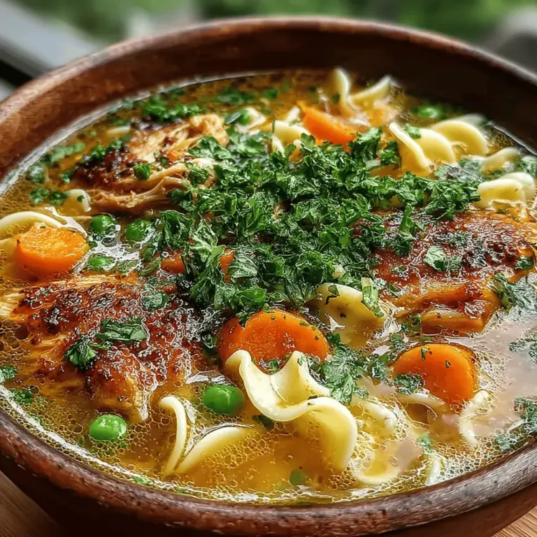 In the world of comfort foods, few dishes are as universally cherished as chicken noodle soup. This beloved staple, often found simmering on the stovetops of countless households, is synonymous with warmth, nourishment, and care. Whether it’s a chilly winter evening or a day when you feel under the weather, a steaming bowl of chicken noodle soup has the remarkable ability to soothe both body and soul. Its rich, savory flavors, combined with the delicate texture of noodles and tender pieces of chicken, make it a timeless favorite across generations.
