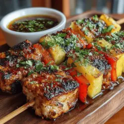 Kabobs have long captivated food lovers around the world with their versatility and vibrant presentation. Whether grilled, baked, or broiled, these skewered delights are perfect for summer barbecues, family dinners, or even meal prep for the week ahead. The beauty of kabobs lies not only in their ease of preparation but also in their ability to showcase a variety of flavors and ingredients. Among the myriad of kabob recipes, "Tropical Tango: Sweet & Spicy Pineapple Chicken Kabobs" stands out as a unique dish that marries the sweetness of fresh pineapple with the spicy kick of marinated chicken. This recipe not only tantalizes the taste buds but also brings a burst of color and nutrition to the table.