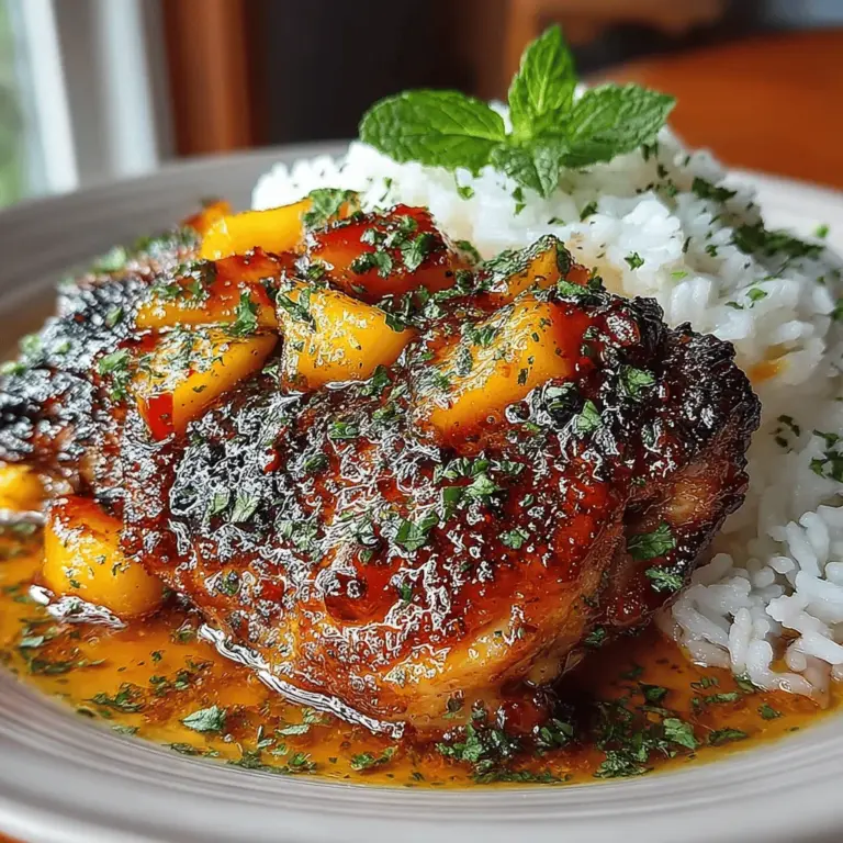 As the sun shines brighter and the days grow longer, summer presents the perfect opportunity to savor the season's bounty. One standout dish that captures the essence of summer is Peach Glazed Chicken Thighs. This delectable recipe beautifully marries the sweetness of ripe peaches with the savory richness of chicken thighs, creating a harmonious flavor profile that is both refreshing and indulgent. It's the kind of dish that invites conversation around the table, making it ideal for summer gatherings, barbecues, or casual family dinners.