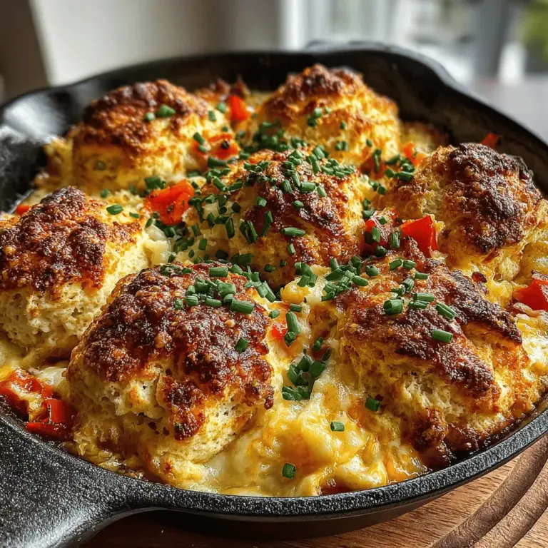 Breakfast is often heralded as the most important meal of the day, and for good reason. It sets the tone for your morning and fuels your body with the energy it needs to tackle the day ahead. One dish that embodies the essence of a hearty breakfast is the Fluffy Scrambled Egg and Cheddar Biscuit Bake. This delightful recipe combines fluffy scrambled eggs, rich cheddar cheese, and flaky biscuit dough, creating a comforting and satisfying breakfast that can easily please a crowd or serve as a solo indulgence.