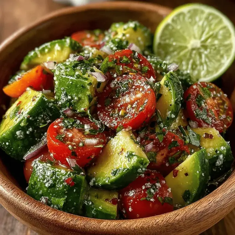 Creating a Fresh & Creamy Cucumber Avocado Salad is a delightful experience that combines fresh ingredients and vibrant flavors. Follow these detailed instructions to ensure a successful dish that is not only delicious but also visually appealing.