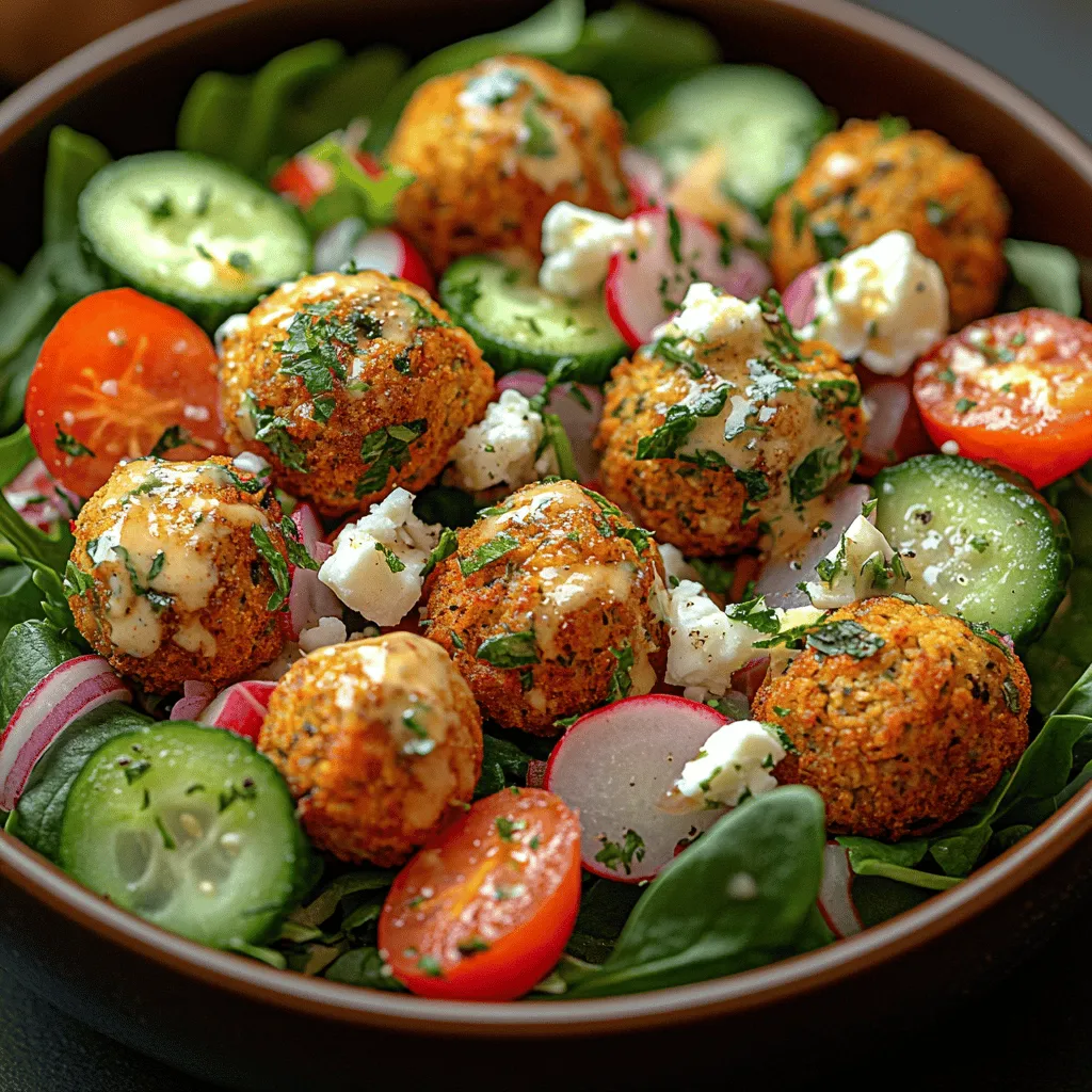 Falafel has long been celebrated as a beloved staple of Middle Eastern cuisine, often revered for its delightful crunch and vibrant flavors. Traditionally made from ground chickpeas or fava beans mixed with a blend of herbs and spices, falafel has transcended its regional origins to become a global favorite. In this article, we will explore a delightful twist on this classic dish: the Crispy Falafel Salad Bowl. This recipe not only showcases the rich, savory taste of falafel but also elevates it by combining it with fresh salad ingredients, making it a wholesome and satisfying meal option.